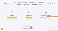 Desktop Screenshot of losrosalesfloristeria.com
