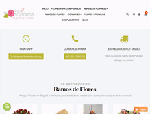 Tablet Screenshot of losrosalesfloristeria.com